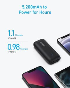 Anker PowerCore 5200mAh Portable Power Bank – Compact USB Charger