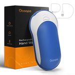 OCOOPA Quick Charge Hand Warmers, Power Delivery 10000 mAh USB C Electric Hand Warmer Rechargeable Power Bank, 15hrs Long Lasting, 8 Heat Levels, Perfect for Outdoors, Great Gift Women Men