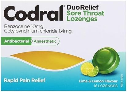 CODRAL Sore Throat Lozenges Lime & Lemon 16