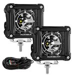 Auxbeam 3 Inch 20W LED Pod Lights with DRL 2 Modes Light Bar Cube Lights Offroad Spot Lights Driving Fog Lights Square Off Road Lights for Trucks Car Jeep ATV Motorcycle