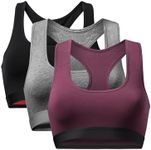 DANISH ENDURANCE Bra for Women, Organic Cotton, Wireless Bralette, Comfort Women's Everyday Bras, Sports Yoga, No Underwire, 1 or 3 Pack, Multicolour (1x Black, 1x Dark Grey, 1x Wine) 3-pack, XL