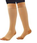 Comprezon Cotton Varicose Vein Stockings Class 2-Below Knee-Small(For ankle circumference of 19-23 cm)-1 Pair