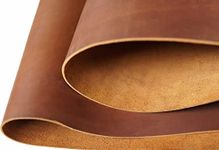 Jeereal Tooling Leather Sheets 2.0mm (5-5.5oz) Thick Full Grain Cowhide Leather Square for Crafts Crafting Leather