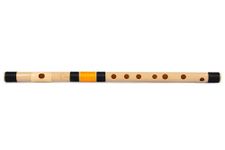 Radhe Flutes PVC Fiber F Natural Bansuri Middle Octave Right Handed