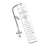 First Communion Gifts for Girls Boys Baptism Confirmation Gifts for Teen Christian Religious Easter Gifts for Kids Goddaughter Godson Women Men 1st Holy Communion Bookmark Easter Basket Stuffers Faith