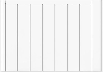 MYLEK Ceramic Radiator Panel Heater Electric with WIFI Smart APP or Programmable Digital Display 2000w, Triac Thermostat, White Aluminium Wall Mounted or Freestanding, Bathroom Energy Efficient (2KW)