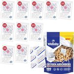 Wallaby 400cc Oxygen Absorbers - 100 Count (10x Packs of 10) - for Long Term Food Storage & Survival, Mylar Bags, Canning, Harvest Right Freeze Dryer, Dehydrated, and Preserved Foods - FDA Food Safe