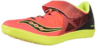 Saucony Men's Uplift Hj2 Track & Field Running Shoe, Vizired/Citron, 14 M US