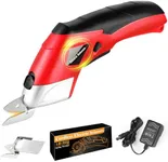 Cardboard Cutter Electric Scissors Cordless Electric Scissors with 2 Blades Rechargeable Power Shears for Cutting Fabric Box Carpet Leather with Safety Lock Charger Tools Gifts for Men Women