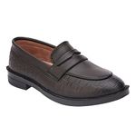 Hopscotch Boys Synthetic Solid Loafers in Brown Color,UK:12 (SFP-4266405)