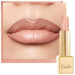 OULAC Glow Metallic Shine Lipstick, Nude High Impact Lipcolor, Lightweight Soft and Ultra Hydrating, Long Lasting, Vegan & Cruelty-Free, Full Coverage Lip Color 4.3 g/0.15 GM06 Hugs