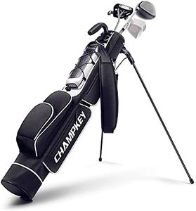 CHAMPKEY Lightweight Golf Stand Bag | Professional Pitch Golf Bag Ideal for The Driving Range, Par 3 and Executive Courses (Golf Stand Bag)