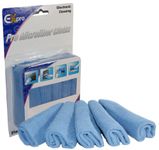 Ex-Pro® - Pack of 5 - Optical Microfibre SCREEN/LENS Cleaning Cloth - Suitable for Plasma, LCD, TFT, Camera Lens, Tablet, Samrtphones etc.