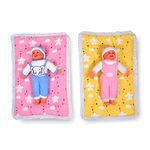 SmallBerry™ Newborn Baby Godadi Bedding Set with Mattress | Multi-Color & Design for Infants | Pack of 2 | Cozy Nursery Essentials for Your Precious Bundle of Joy (Yellow&Pink)