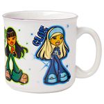 Silver Buffalo Bratz Dolls Featuring Yasmin, Sasha, Jade, and Cloe Ceramic Camper Mug, 20 Ounces