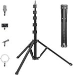 TARION Studio Light Stand 190cm Portable Photographic Lighting Tripod Stand Foldable Photo Stand Boom Aluminum Professional Lighting Stand for Photography Reflector Umbrella Softbox (FLS-20)