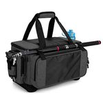 DSLEAF Fishing Tackle Box Bag, Water-Resistant Fishing Tackle Storage Bag with Non-Slip Base Suitable for 3500/3600/3700 Tackle Box, Only Bag