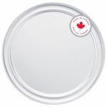 Norjac, Restaurant-Grade Aluminium Pizza Pan, 14-inch, Wide Rim Style, Rigid Aluminium, Made in Canada, Pack of 6