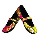Nufoot Betsy Lou Women's Shoes, Best Foldable & Flexible Flats, Slipper Socks, Travel Slippers & Exercise Shoes, Dance Shoes, Yoga Socks, House Shoes, Indoor Slippers, Pink Baroque, Small