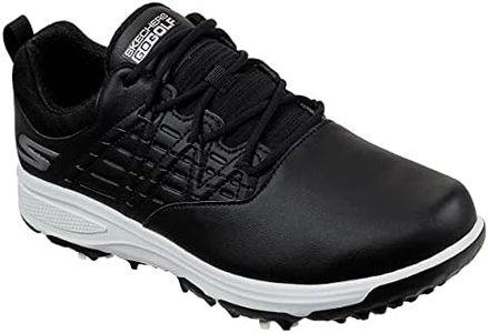 Skechers Women's Go Pro 2 Spiked Waterproof Golf Shoe, Black, 9 US