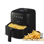 INALSA Compact Air Fryer for Small Family 3.5 Ltr Capacity|1400W|Designed In Europe|Digital Display with 8 Preset Modes|AirFry, Bake,Grill,Roast,Reheat,Dehydrate|Recipe book|1Yr Warranty,Nutri Fry 3.5