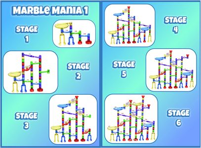 Marble Mania Marble Run Set – 162-Piece Construction Toy
