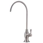 Drinking Water Purifier Faucet, Delle Rosa Commercial Water Filtration Faucet for Under Sink Water Filter System Modern Best Brass Brushed Nickel Kitchen Bar Sink Drinking Water Faucet