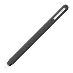 Uppercase Designs NimbleSleeve - Premium Apple Pencil 2 Case Sleeve Silicone Protective Holder for iPad Apple Pencil Pro and 2nd Generation Only (Black)