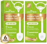 Easy@Home UTI Test Strips - Urinary Tract Infection Test Strip for Women Home UTI Testing Kit Detect Leukocytes and Nitrites Urine Dip Sticks Tailored Handle Design Less Mess (6 Pack) UTI-EZU-102:6