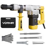 iBELL VORMIR DH10-78 Demolition Hammer – 6Kg, 1150W Copper Armature Motor, 17mm HEX Chuck, 10J Impact Energy, 4100 BPM – Heavy Duty Concrete & Masonry Breaker – 6 Months Warranty