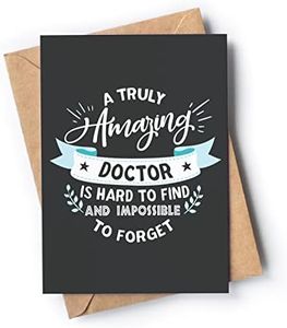 Thank You Card for Doctor | Awesome appreciation and gratitude card for men or women for any occasion: Birthday, Retirement, Graduation or just because.