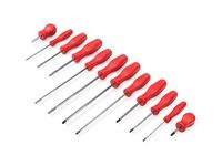 TEKTON Hard-Handle Screwdriver Set, 12-Piece (#0-#2, 1/8-1/4 in.) | Made in USA | DRV42018