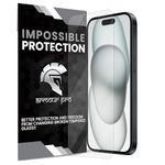 ArmourPro Premium Tempered Glass for iPhone 15 / iPhone 14 Pro Edge to Edge Screen Coverage, Speaker Mesh Dust Filter & Cable Protector with Easy Installation Kit