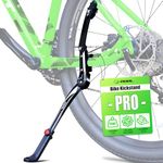 RBRL Alloy Bike Kickstand, Height Adjustable Bike Stand for Bike 24 26 27.5 700c 28 29Inches, Bicyle Stand for Mountain Bike/Road Bike