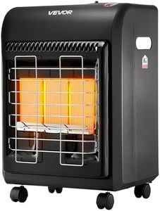 VEVOR Propane Heater, 6000 to 18000 BTU Propane Cabinet Heater with 3 Modes Temp Settings & Tip-over Protection, Garage Radiator Heat up to 450 Sq.Ft, for Camping,Garage, Patio,Indoor/Outdoor
