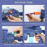 KTRS Enterprise Soft Bomb Gun Multifunctional Fully Automatic Bubble Blow Boy Electric Shooting Toy