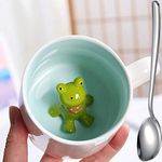 Frog Figurine Ceramics Coffeemugs F