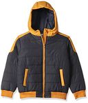 Amazon Brand - Jam & Honey Boys Quilted Winter Jacket with Detachable Hood | Age 2-12 Years