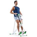 Sunny Health & Fitness Smart Row-N-Ride Glute & Leg Trainer, Green Squat Machine, Foldable Squat Assist Rower with Exclusive SunnyFit App Connection - NO. 077GR
