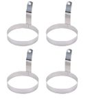 Dynore Stainless Steel 4 Pcs Round Egg Ring Moulds/Pancake Rings for Making Fry Omelette, Round Eggs