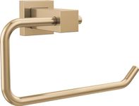 Delta Faucet Velum Toilet Paper Holder, Gold Wall Mounted Toilet Paper Holder, Tissue Holder, Champagne Bronze IAO20851-CZ