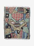 Hot Topic Marvel Black Panther Patchwork Woven Tapestry Throw Blanket