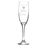 Personalised Engraved Glass Prescription Novelty Drinkware - Champagne Flute Glass in Gift Tube