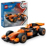 LEGO City F1 Driver with McLaren Race Car Mini Vehicle Toy Playset 60442 Building Blocks Toys for 6+ Gift for Boys and Girls
