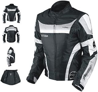 A-pro Blouson Oxford Nylon Homme Textile CE Protections Thermique Moto gris M