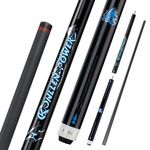 KONLLEN Heavy Hitter Jump Break Cue 3-Pieces Carbon Fiber Break Jump Cue with 12.9mm Tip Punch Cue Jump Cue Billiard Pool Stick (KL-HH Break Cue, Only 1/2 Split Cue)