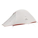 Naturehike Cloud Up 1 Person Ultralight Backpacking Double Layer Portable Tent with Silicon Coating Waterproof PU4000 Lightweight Camping Hiking Dome Tent with Storage Bag for 1 Man for Outside Hiking