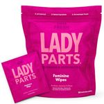 Lady Parts Feminine Wipes - Flushable Wet Wipe for Women - pH Optimized for Privates, Body, Booty, & Face - Good for Travel & Intimate Areas - Stay Fresh & Clean - 20 Wipes