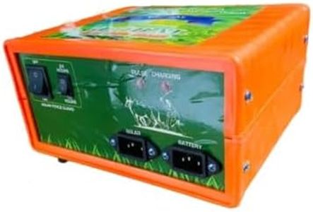 GREEN GLOBAL AGROTECH Plastic Zatka Machine Solar Fence Energizer Security System for Agricultural Farms 20 Acre Area Covered