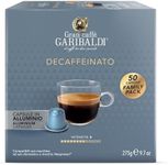 Gran Caffè Garibaldi Decaffeinated Espresso Pods, Italian Roast Coffee, Decaf Capsules Compatible with Nespresso Original Line Machines, Nitrogen Flushed, Intense & Rich Aroma - Decaffeinato 50 Cups